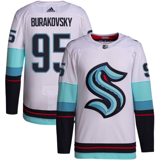 Andre Burakovsky Seattle Kraken adidas Away Primegreen Authentic Jersey - White