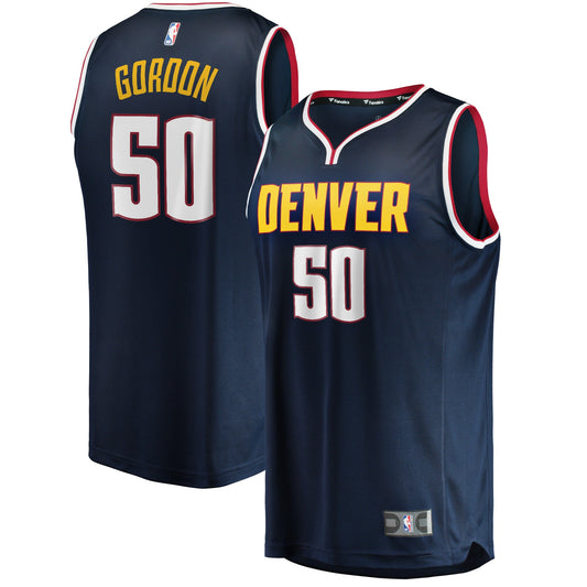 Aaron Gordon Denver Nuggets Fanatics Branded 2020/21 Fast Break Road Replica Jersey - Icon Edition - Navy