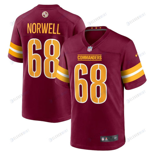 Andrew Norwell 68 Washington Commanders Men Game Jersey - Burgundy