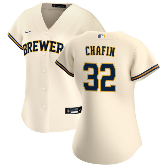 Andrew Chafin Milwaukee Brewers Nike Women's Home Replica Jersey - Cream